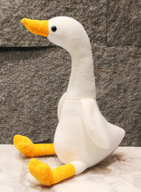 布偶大白鹅玩偶毛绒玩具公仔白鸭大鹅睡觉宝宝抱枕小鸭子小鹅娃娃