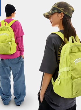 DRACONITE新款高中生书包男大学生美式背包女初中生双肩包潮绿色