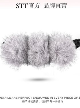 STT品牌原版 水貂毛精品香蕉夹，横夹