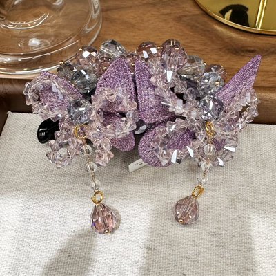 西子双水晶蝴蝶精品 扭扭夹，高货