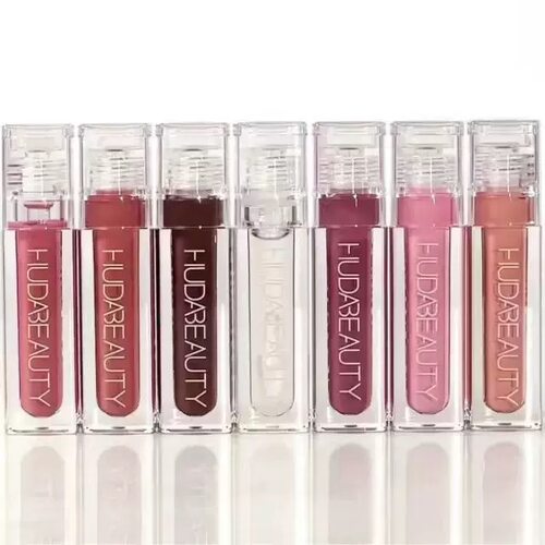 现货Huda Beauty新品镜面唇釉 超高光泽度 foxy/bombshell/honey