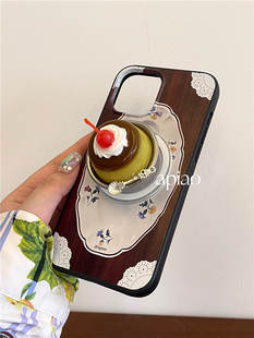 apiao原创法式 复古盘子磁吸适用于iPhone17pro苹果16pro手机壳