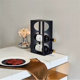 轻奢红酒架子摆件简约家用倒放葡萄酒柜I置物架创意酒瓶支架展示