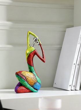 创意抽象人物树脂摆件客厅桌面