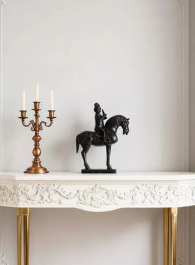 法式树脂人物雕塑玄关摆件