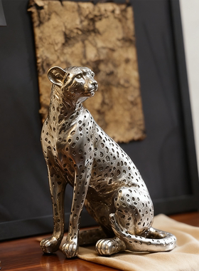 梵凡复古美式豹禧系列镀银猎豹