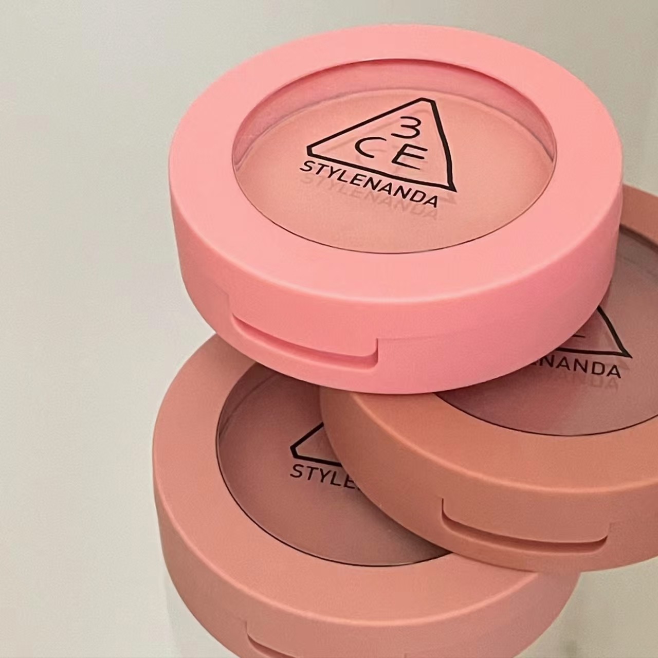 3CE单色腮红胭脂蜜桃色玫瑰米色 裸米色ROSE/NUDE/MONO PINK