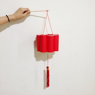 diy创意灯笼幼儿园手工废物利用变废为宝中秋元宵手工环创包邮