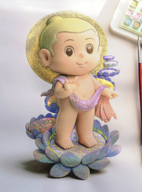 手绘填色画diy涂色3D立体装饰画