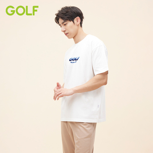 印花体恤衫 t恤男女透气休闲时尚 短袖 GOLF高尔夫World系列夏季