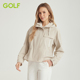 夹克女抽绳时尚 GOLF 高尔夫25春新品 宽松连帽外套女百搭休闲茄克