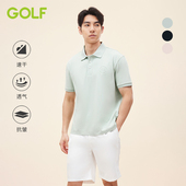 高尔夫休闲polo衫 男夏季 透气速干体恤翻领时尚 GOLF 运动短袖 t恤男