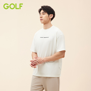 休闲情侣体恤 t恤男女纯棉透气时尚 GOLF高尔夫World系列夏季 短袖
