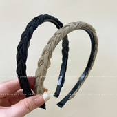 韩国麻花防滑带齿发箍女复古压发洗脸头箍发捆发饰高级感发卡头饰