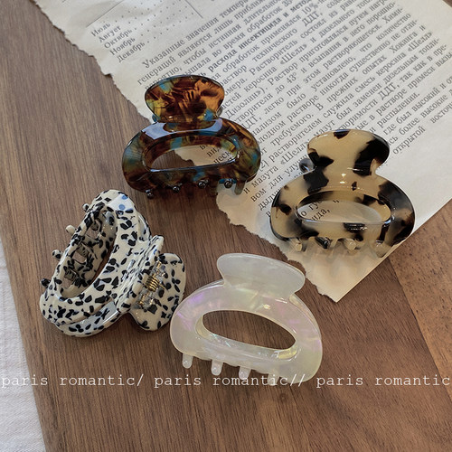 小号抓夹醋酸日韩简约复古发夹