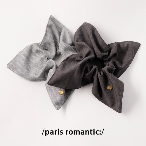 韩系西装面料条纹方巾大肠发绳