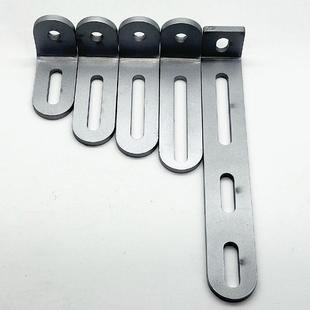 L型折弯角码 90度直角连接件加厚不锈钢5mm长槽孔m8直径转接固定条