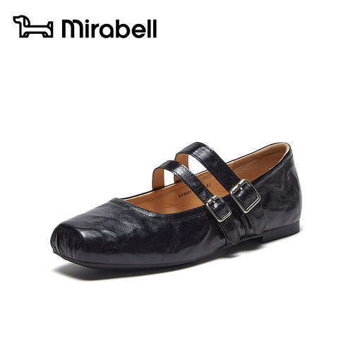 Mirabell2026春新款商场同款牛皮玛丽珍鞋复古休闲单鞋A4W01AQ6