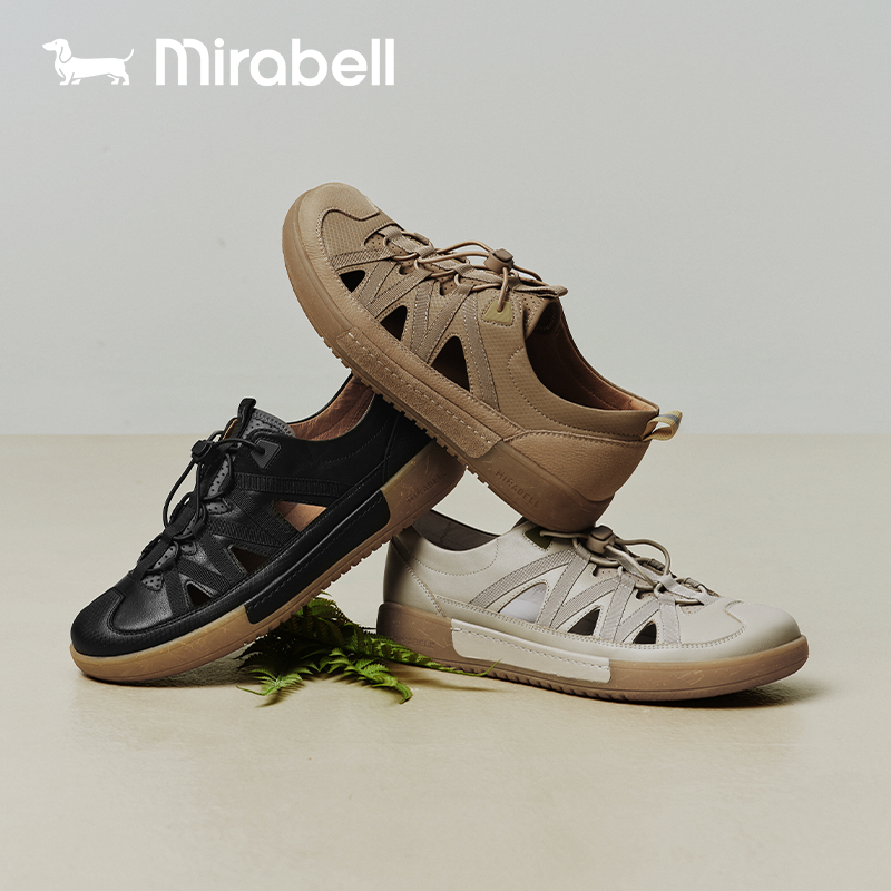 Mirabell美丽宝2026夏季新款商场同款镂空舒适男休闲凉鞋B7J13BK6