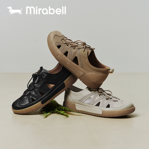 Mirabell美丽宝2026夏季新款商场同款镂空舒适男休闲凉鞋B7J13BK6
