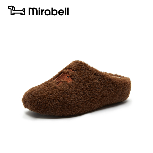 小熊饼干Mirabell/美丽宝毛毛拖鞋家居鞋加绒保暖舒适女/男