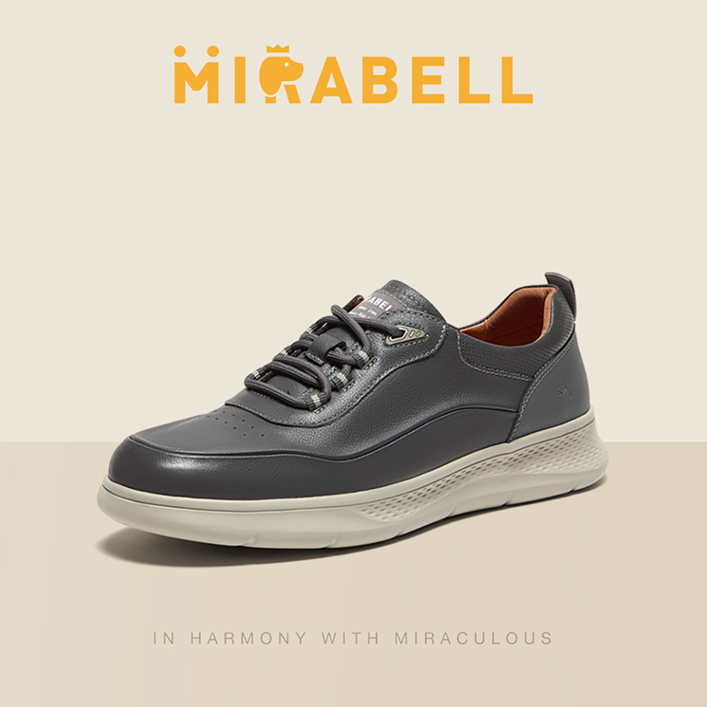 Mirabell/美丽宝2025秋季商场同款男时尚简约休闲鞋B6S05CM5