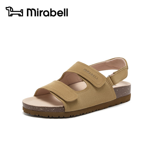Mirabell2026夏新磨砂皮勃肯鞋软底防滑百搭通勤外穿凉鞋B7L22BL6