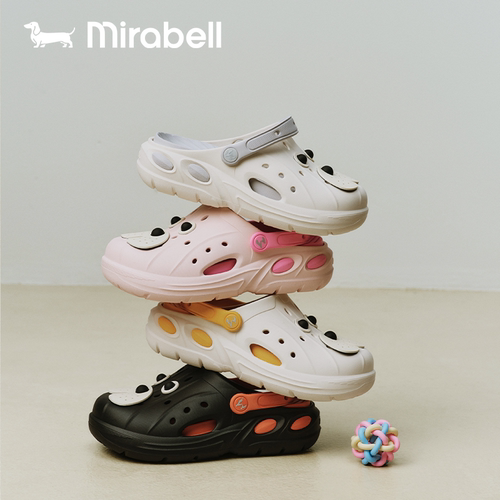 Mirabell2026夏洞洞鞋女新款厚底踩屎感休闲外穿半拖W2C01BP6