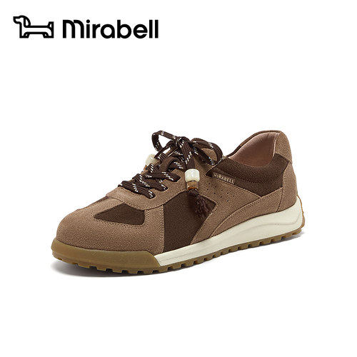 轻氧鞋Mirabell2026春新商场同款阿甘复古德训鞋女休闲鞋薄底舒适