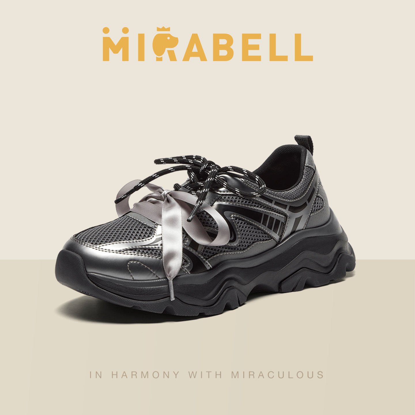 Mirabell2026春季新款商场同款女鞋舒适运动休闲鞋B7N04AM6