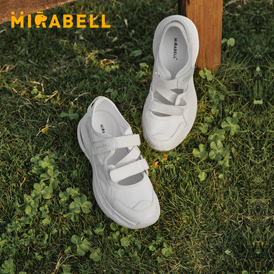 小精灵Mirabell2026春新款女鞋撞色魔术贴运动玛丽珍鞋A4H03AQ6
