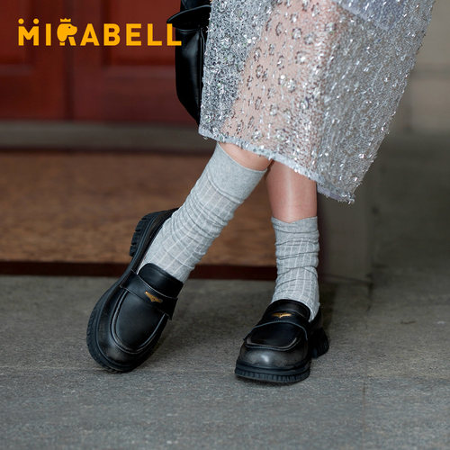 Mirabell/美丽宝牛津日记2025秋季乐福鞋女鞋小羊皮Q2E14CA5