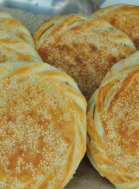 山东菏泽土特产吊炉烧饼纯手工制作大烧饼正宗风味6-10个装包邮