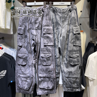 IW5532 三条杠多口袋长裤 5537 迷彩弯刀裤 阿迪达斯三叶草男女同款