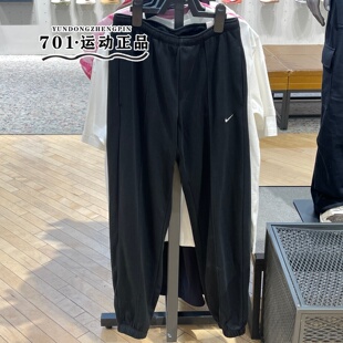 正品NIKE耐克女子经典卫裤刺绣logo棉质透气休闲长裤IF0233-010