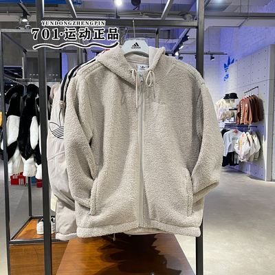 阿迪达斯三叶草男子摇粒绒外套