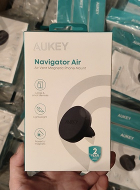 AUKEY磁吸手机支架车载出风口通用轻薄小巧便携导航架多车型适用