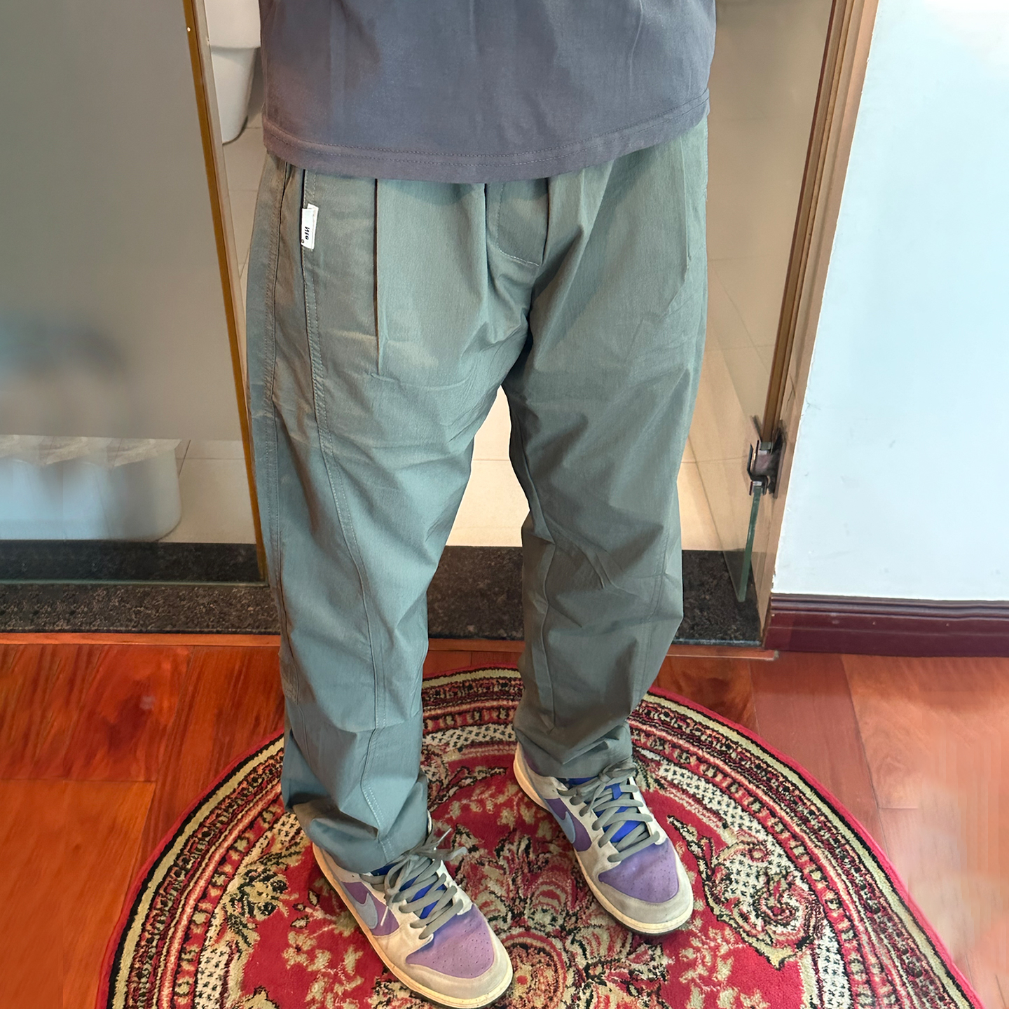 裤子男款秋冬款休闲裤潮牌美式工装裤宽松直筒百搭男生纯色长裤