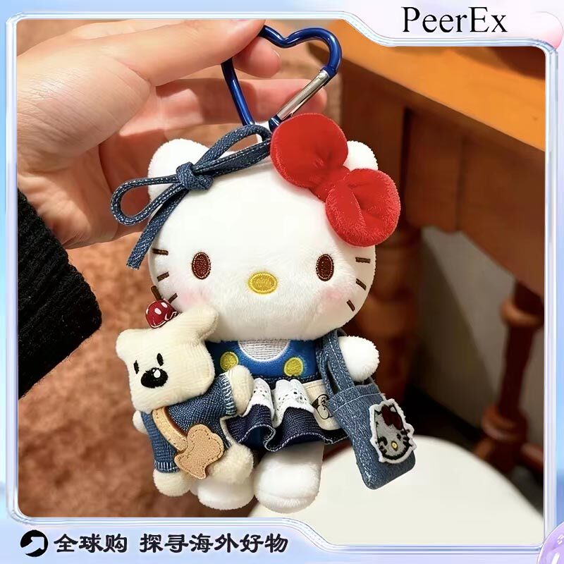 日本PeerEx哈喽kitty西高地kt猫玩偶公仔挂件卡通钥匙扣礼物朋友