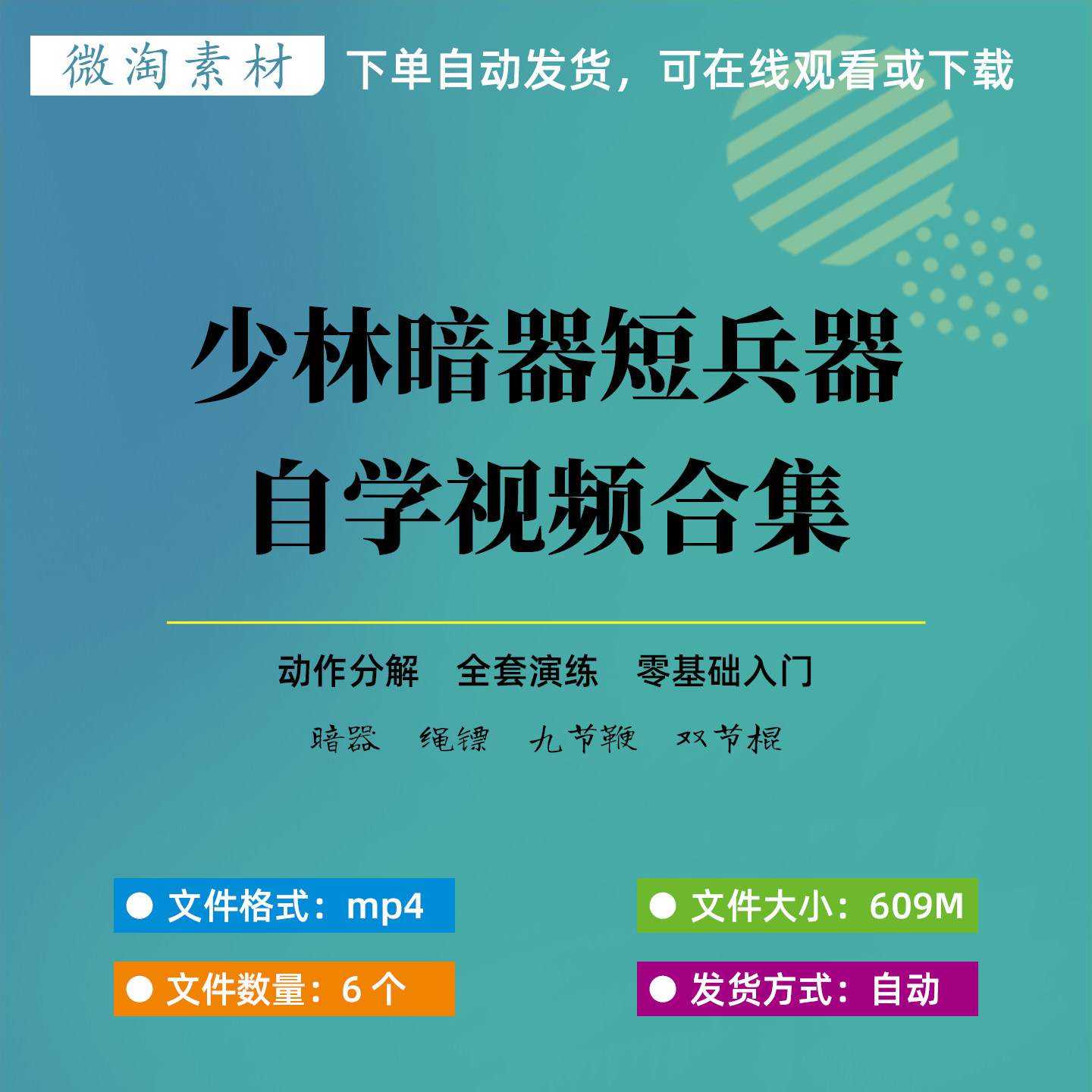 少林暗器短兵器自学视频合集绳鞭九节鞭双节棍