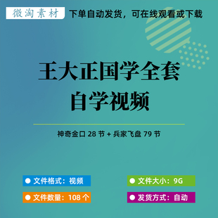 王大正金口诀加兵家飞盘视频全套自学高清视频