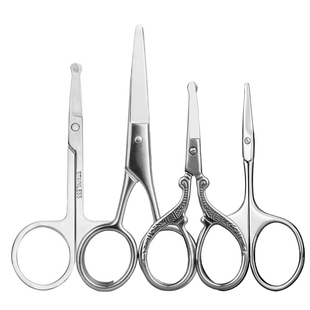 鼻毛剪刀圆头剪刀小剪子鼻孔修剪器锋利男士胡须剪刀眉剪工具正品