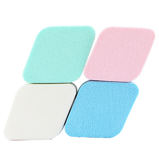 4个装 菱形粉扑超厚影楼专用化妆海绵干湿两用乳胶大号BB霜粉底霜