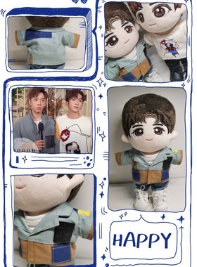 Mirror公仔衫娃衣20cm应援AnsonLo卢瀚霆edan吕爵安cp拼色外套