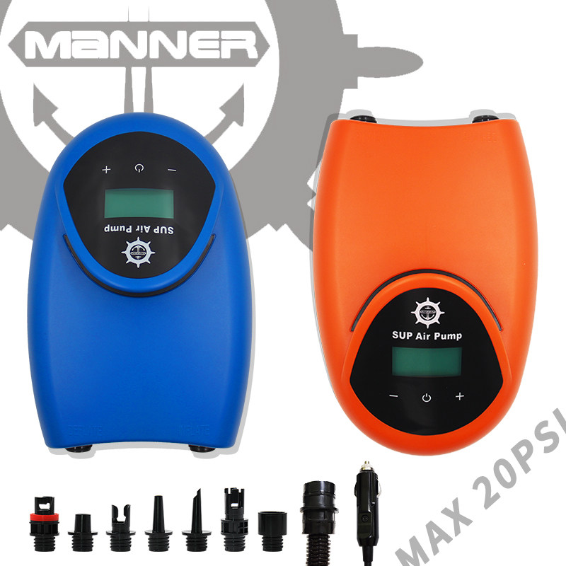 Manner户外便携帐篷桨板皮划艇冲锋舟12V车载高压电动自动充气泵