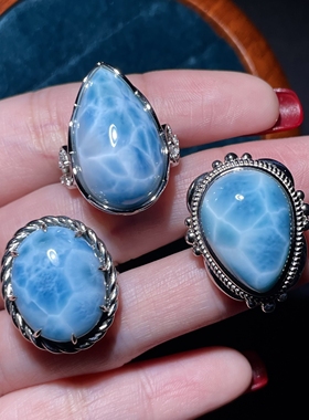 吴瓜瓜海纹石蛋面豪镶大钻石