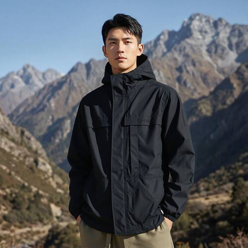 Timberland添柏岚冲锋衣男春秋款户外徒步登山夹克防水男士外套