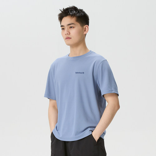 Timberland添柏岚官方快干短袖男装2026夏季户外透气运动T恤A2QB7