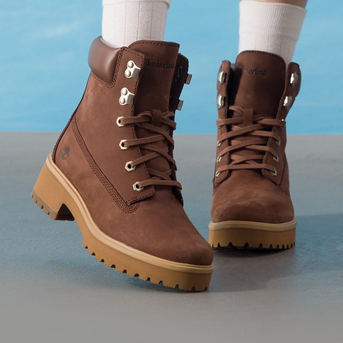 添柏岚（Timberland）官方女鞋美拉德风高帮靴户外休闲时尚厚底增
