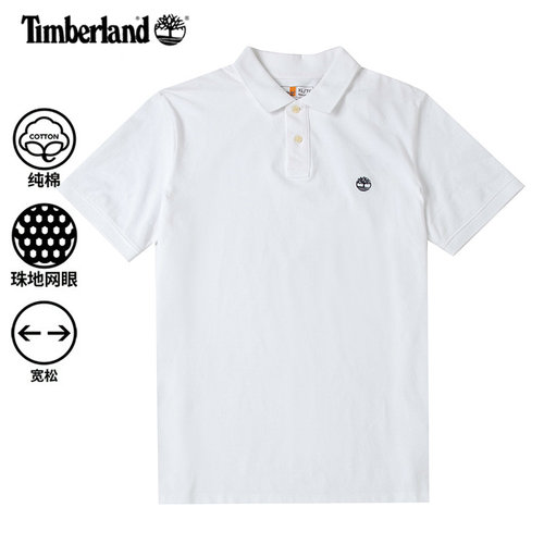 Timberland添柏岚POLO衫男 夏季新款运动纯棉半袖商务翻领T恤短袖